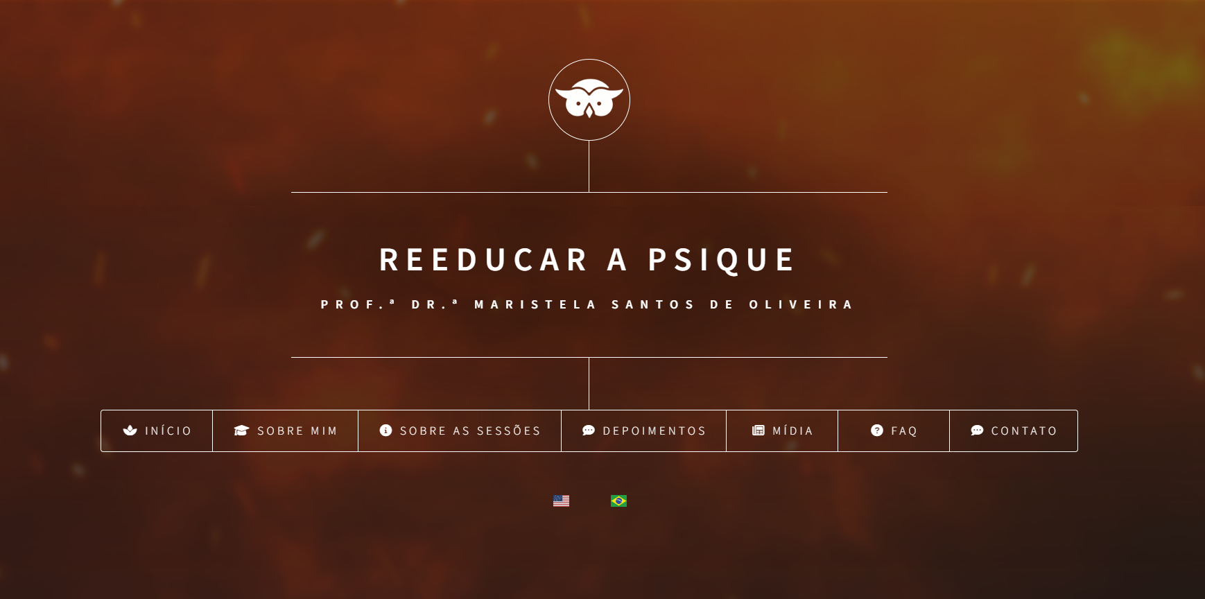 Print do site Reeducar a Psique